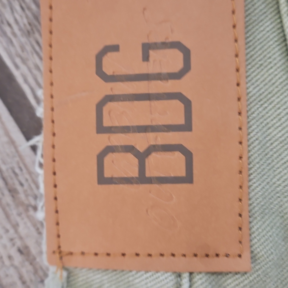 Olive Distressed Women's Shorts - Picture 2 of 5
